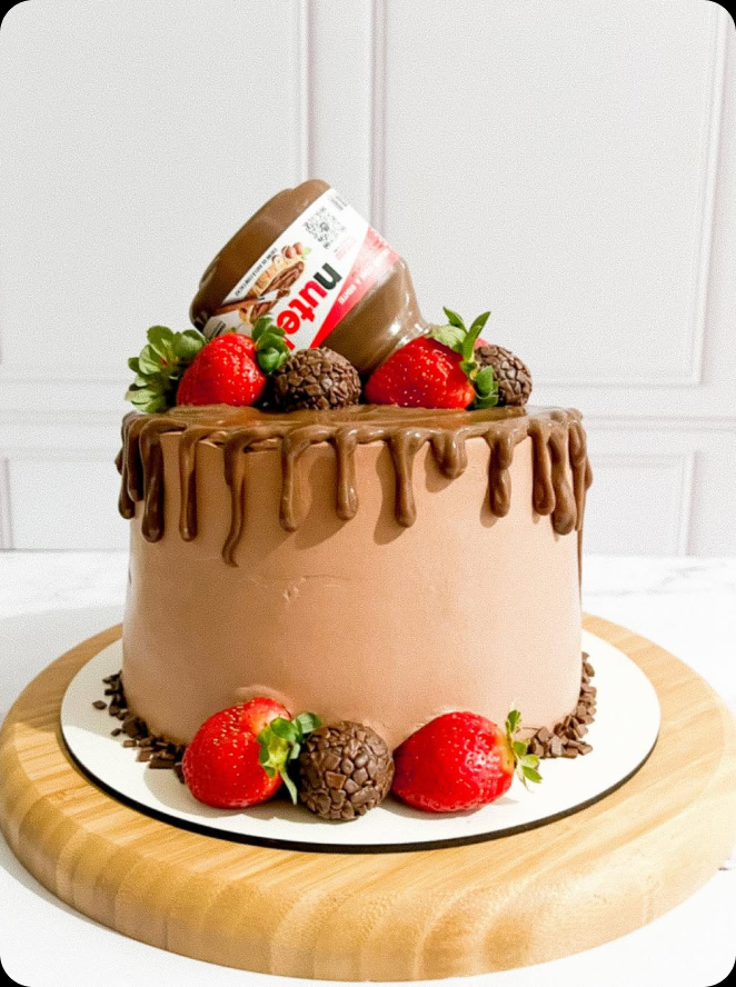 Bolo de Ninho e Nutella